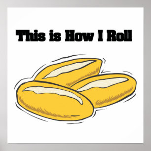 Rollen (italienische Brotwalzen) Poster