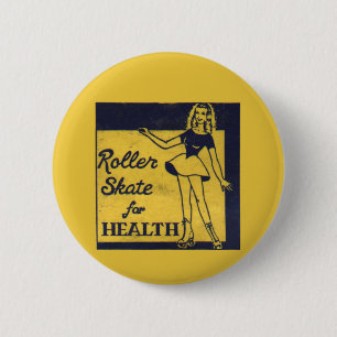 Rollen-Mädchen Button