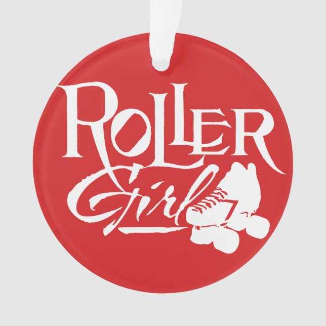 Rollen-Mädchen, Rolle Derby Ornament (Vorderseite)