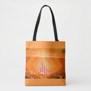 Rollen mit Blume Tasche