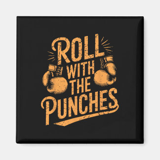 Rollen mit den Punches Boxing Boxing inspirierende Magnet