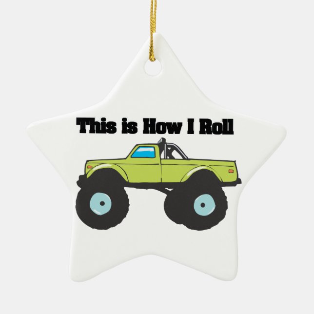 Rollen (Monster Truck) Keramikornament (Vorne)