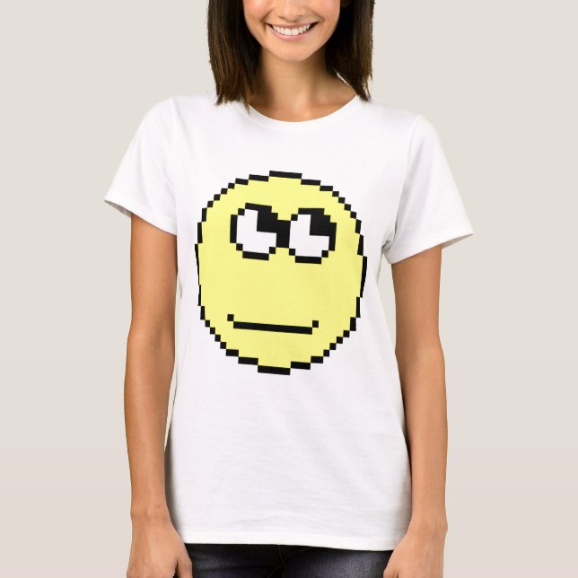 Rollen mustert Emoticon T-Shirt (Vorderseite)