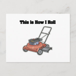 Rollen (Rasenmäher) Postkarte