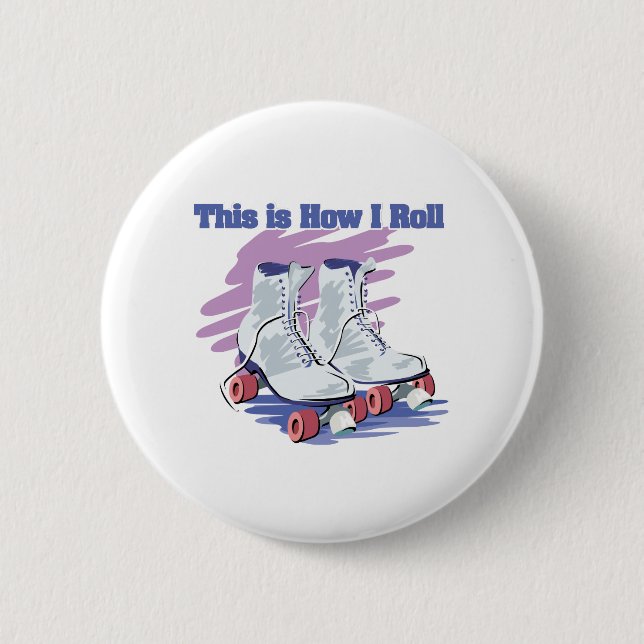 Rollen (Roller-Skate) Button (Vorderseite)