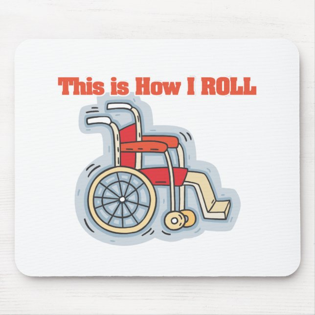 Rollen (Rollstuhl) Mousepad (Vorne)