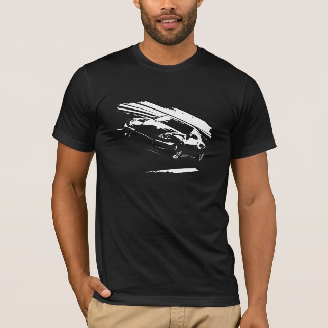 Rollen-Schuss Nissans 370z T-Shirt (Vorderseite)
