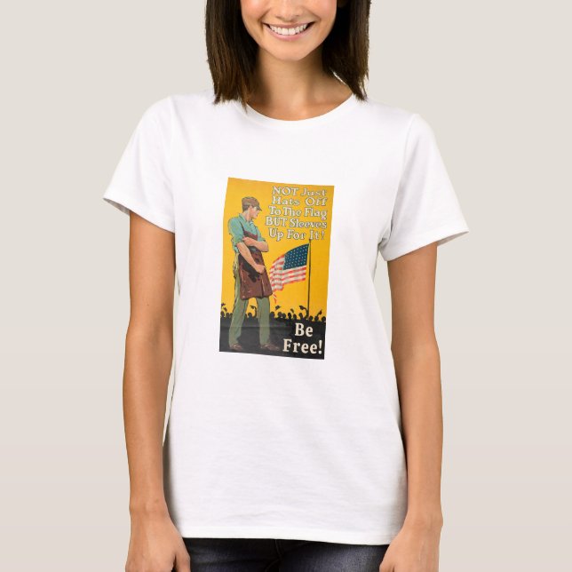 Rollen Sie den T - Shirt für die Ärmel (leicht) ho (Vorderseite)