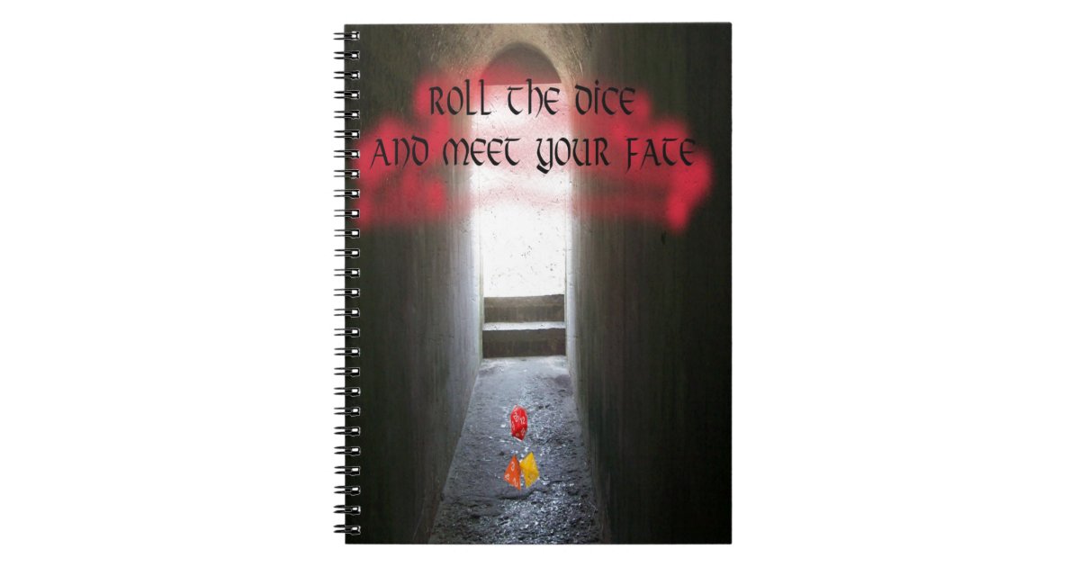 Rollen Sie Die Wurfel Und Treffen Sie Ihr Notizblock Zazzle Ch