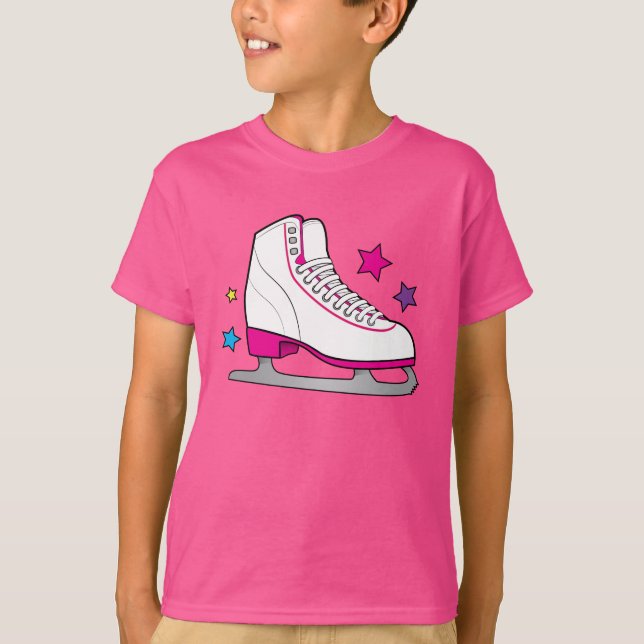 Rollen-Skate im Rosa T-Shirt (Vorderseite)