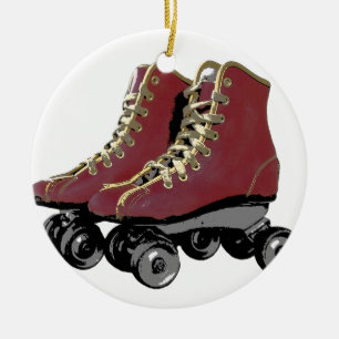 Rollen-Skate Keramik Ornament