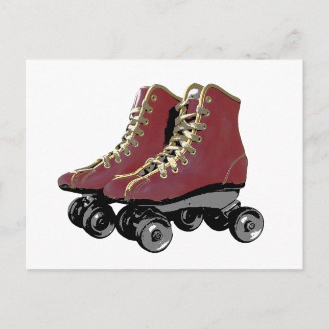 Rollen-Skate Postkarte (Vorderseite)