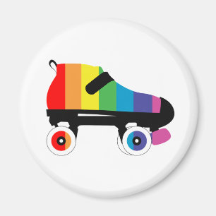 Rollen-Skate-Regenbogenstreifen Magnet