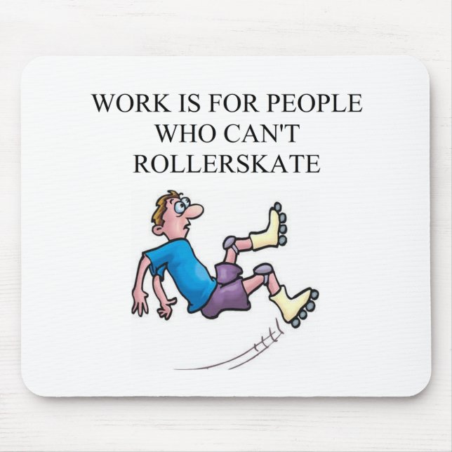 Rollen-Skatenunfall Mousepad (Vorne)