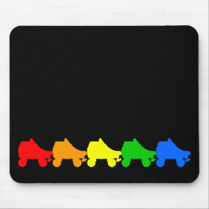 Rollen-Skateregenbogen Mousepad