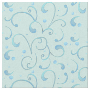 Rollen Swirl Dot Aqua Blue Kinderzimmer Baby Niedl Stoff