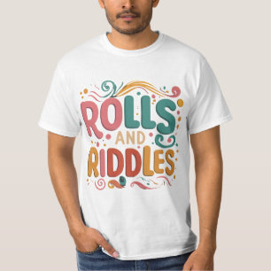 "Rollen und Rätsel: Das Geheimnis im Stil enträtse T-Shirt