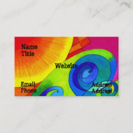 Rollen-Wellen-Visitenkarte Visitenkarte