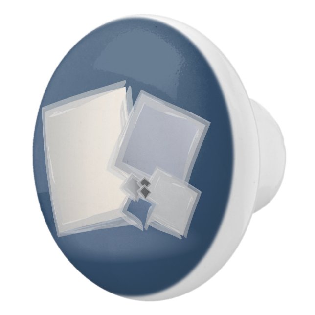 Rollende Fibonacci-Quadrate Keramikknauf (Rechts)