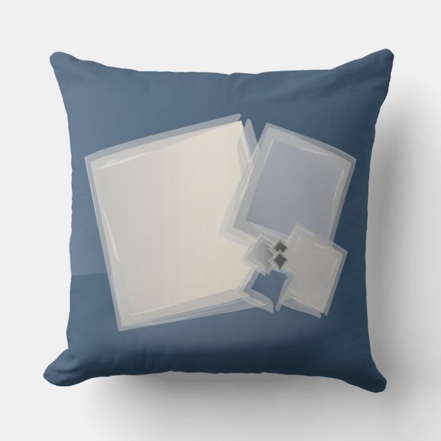 Rollende Fibonacci-Quadrate Kissen (Vorderseite)