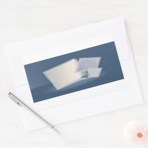 Rollende Fibonacci-Quadrate Rechteckiger Aufkleber