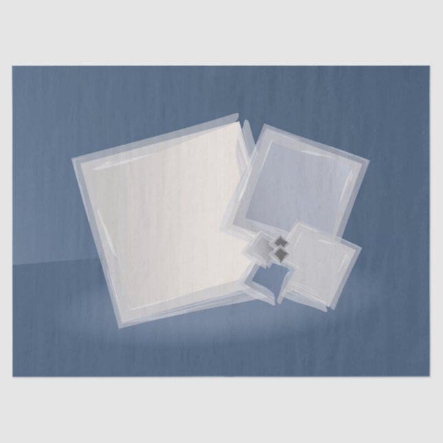 Rollende Fibonacci-Quadrate Seidenpapier (Vorderseite)