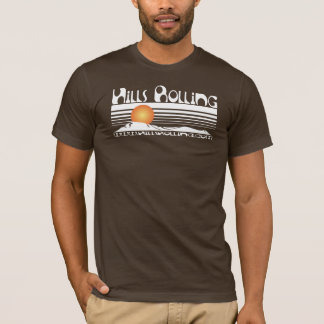 Rollende Hügel - Brown-T - Shirt mit