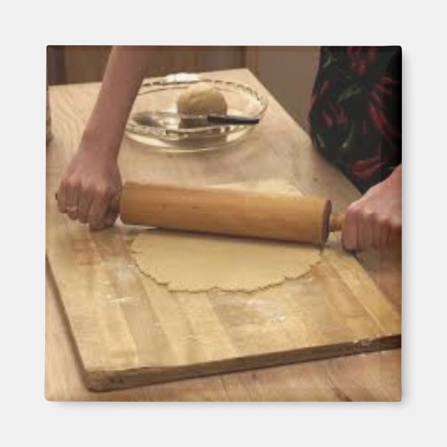 Rollender Kuchenteig Magnet (Vorne)