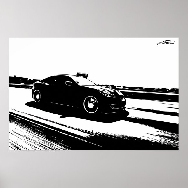 Rollenschuss Genesis Coupe Poster (Vorne)