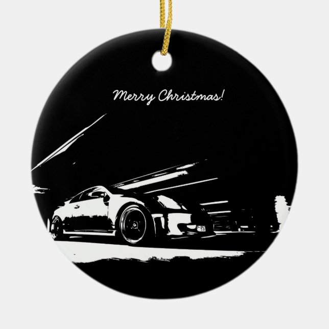 Rollenschuß Weihnachtsverzierung des Coupé-G35 Keramikornament (Vorne)