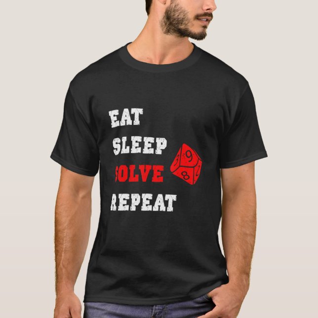 Rollenspiel-Zauber W20-Würfel T-Shirt (Vorderseite)
