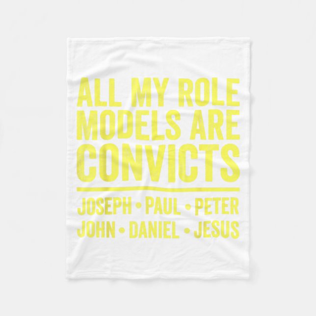 Rollenvorbilder sind Sträflinge Joseph Paul Peter  Fleecedecke (Vorderseite)