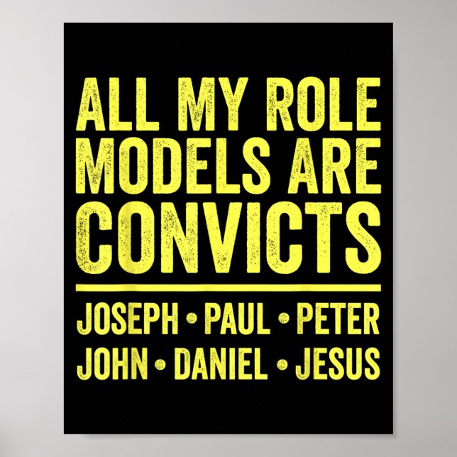 Rollenvorbilder sind Sträflinge Joseph Paul Peter  Poster (Vorne)