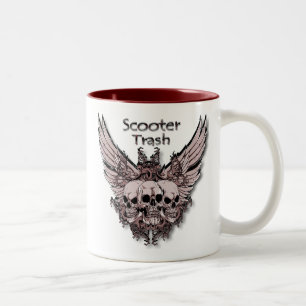 Roller-Abfallfliegenschädel Zweifarbige Tasse