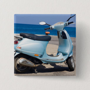 Roller auf dem Strand Ephesus, die Türkei Button
