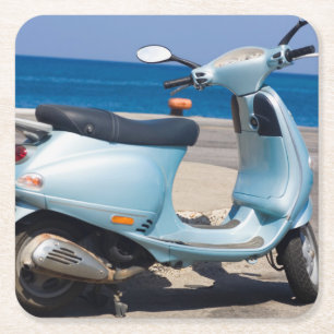 Roller auf dem Strand   Ephesus, die Türkei Rechteckiger Pappuntersetzer