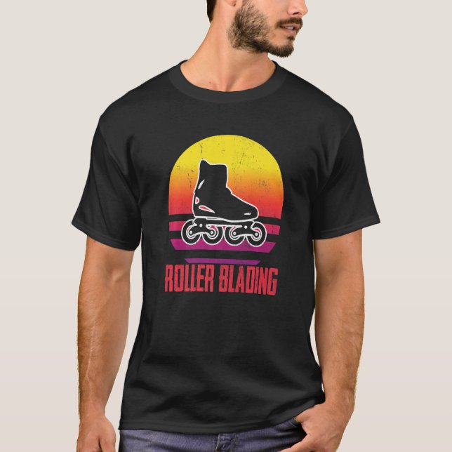 Roller Blading Skates Roller Skating inline skatin T-Shirt (Vorderseite)