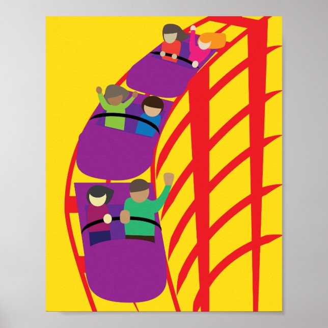 Roller Coaster Upclose Poster (Vorne)