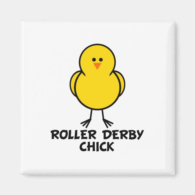 Roller Derby Chick Magnet (Vorne)