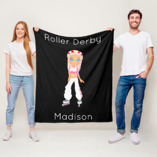 Roller Derby Couverture en polaire personnalisée