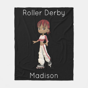 Roller Derby Couverture en polaire personnalisée