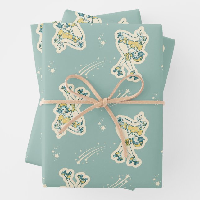 Roller derby geschenkpapier set (Beispiel)