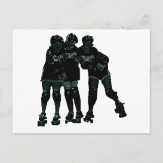 Roller Derby Girls Postkarte