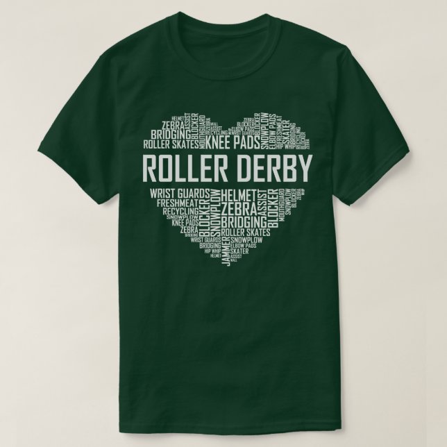 Roller Derby Heart T-Shirt (Design vorne)