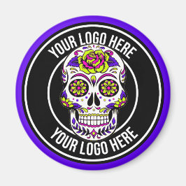 Roller Derby Logo Purple Black Magnet