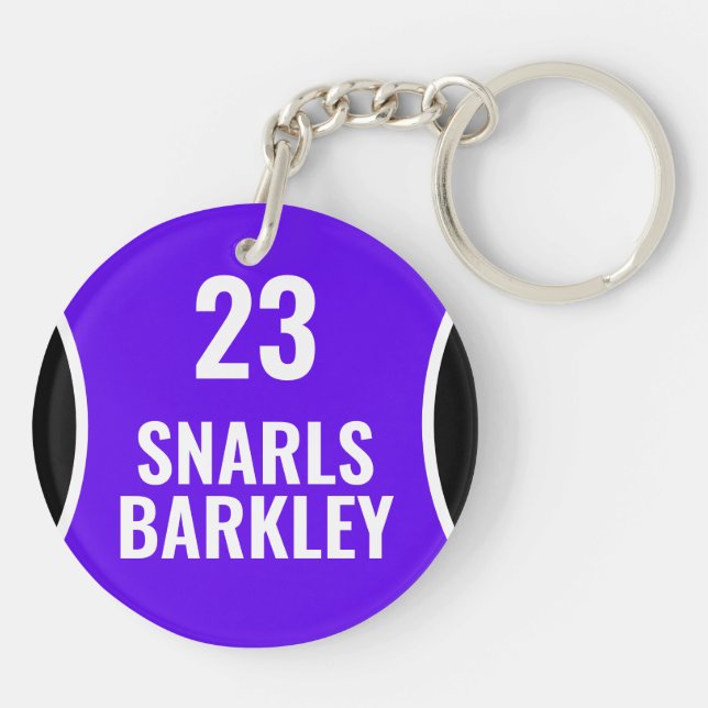 Roller Derby Logo Purple Black Team Name Uniform (Dos)