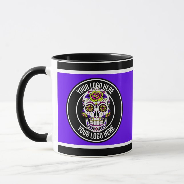 Roller Derby Logo Purple Black Team Name Uniform Tasse (Links)
