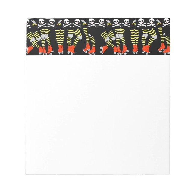 Roller Derby Notepad Notizblock (Vorderseite)