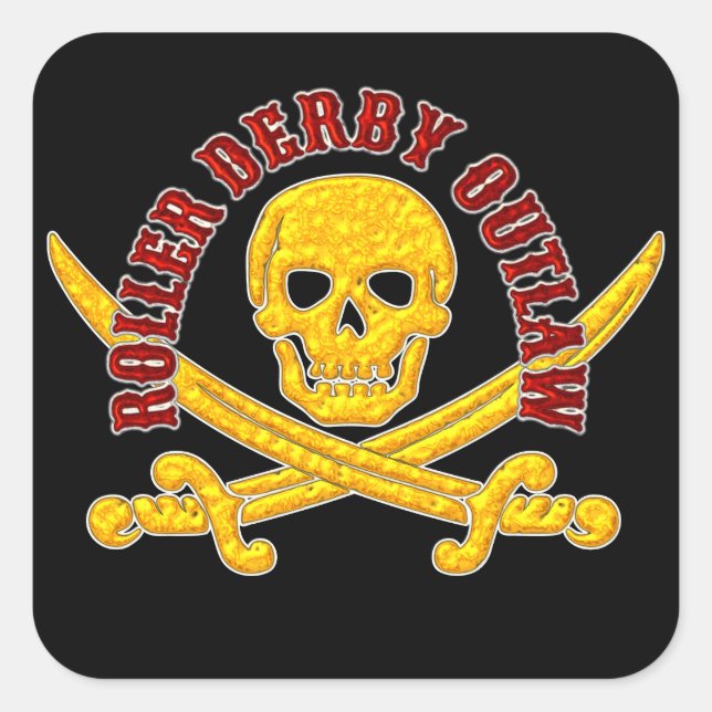 Roller Derby Outlaw Sticker (Vorderseite)