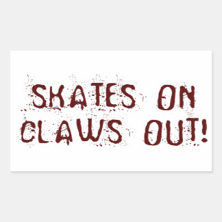 Roller Derby Patins, Claws out ! Autocollant
